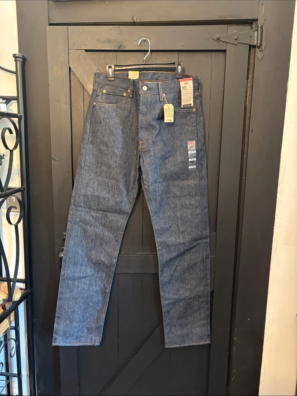 Levi's Men's Straight Jeans - Dark Blue Denim